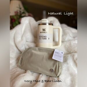 lululemon athletica Cream Cosmetic Bag